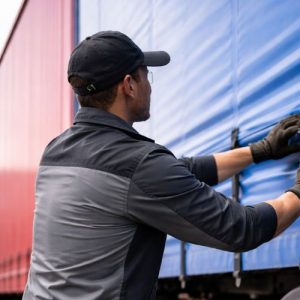 El tensado de una lona de camión Toldos cato